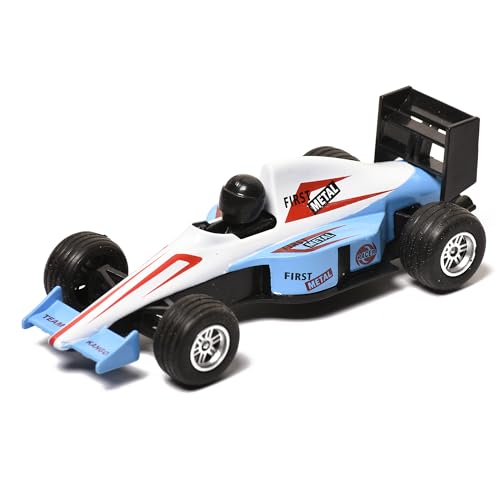 Image of PLUSPOINT F1 Racing Die cast Metal Mini Cars for Kids Formula 1 High-Speed Racing Car Model Pullback Vehicles Collectible Car Toys for Boys Age 3 Years & Up