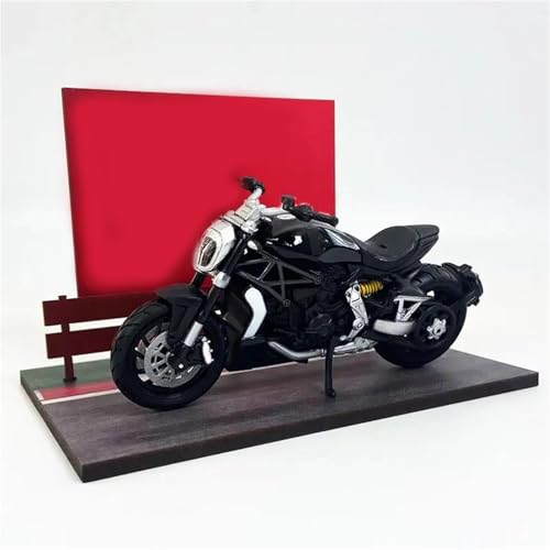 Moto Ducati 2016 Xdiavel S échelle 1:18 de collection en alliage et diorama