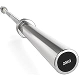 6.6FT/7.2FT Olympic Weightlifting Barbell – 50mm Diameter, 15KG/20KG Heavy-Duty Powerlifting Bar for Deadlifts, Black Squats & Strength Training, Knurled Grip, 380/750 lbs Max Load, 1 Pack