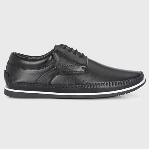 Image of Centrino Men's Casual Shoes |Stylish Lace-Up Design | Soft Cushioned Insole for Comfort | Lightweight & Breathable |Oxfords Walking, Office Comfortable Shoe |Classy Sneakers with Extra Comfort (7631)