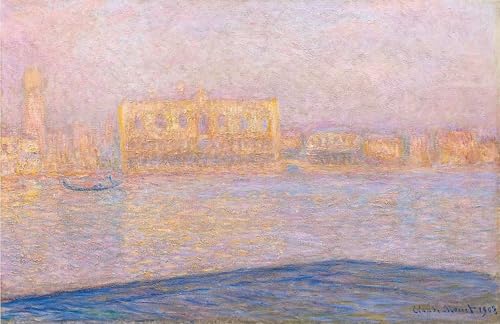Impression tableaux peinture sur toile Claude Monet Venise 60x90cm
