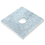 6 Pack 3⅛" x 3⅛" Bearing Plate Square Strut Channel Washer, Carbon Steel Galvanized, Thickness 5.6mm