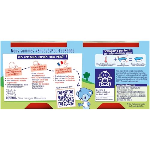 Dessert Bébé Dés Fraise P'tit Onctueux 6 Pots De 50g - vue 5