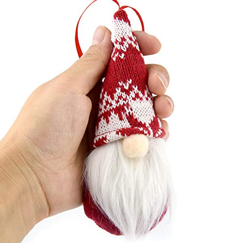 Obmwang 8 Pack Christmas Gnomes Ornaments, Swedish Handmade Plush Gnomes Santa Elf Table Ornaments, Hanging Christmas Tree Decorations Home Decor #TOP2
