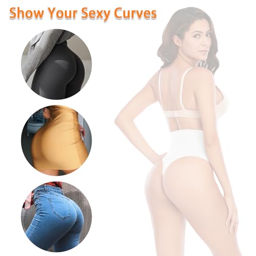Image of Womens Thong Shapewear Mid to High Waisted Shaper Thong WN0017