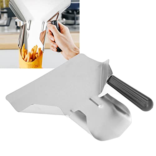 French Fry Bagger - Commercial French Fry Scooper, Food Grade Stainless Steel Flexible Handle Multifunction Popcorn Bagger For Chips Popcorn #TOP5