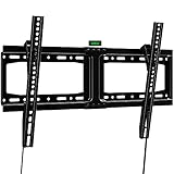 Tilt TV Mount Low Profile TV Wall Mount for Most 32-75 inch TVs, Wall Mount TV Bracket Max VESA 600X400mm Up to 165 lbs Fits 16”-24” Wood Studs, Mount Quick Release Lock Flat Screen Curved TV Mount