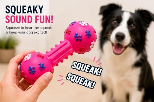 GoPrimeNest Squeaky Chew Toy for Dogs, 3 Pack - 3