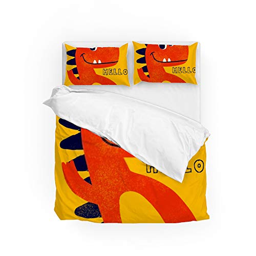Housse de couette dinosaure en microfibre supérieure infroissable