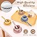 Tea Party Set for Little Girls Boys, Silicone Tea Set Toys with Teapot Cups Coasters Spoon Tray, Kitchen Accessories Pretend Play Learn & Discover Playset for Toddler