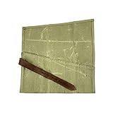 Waterproof Waxed Canvas Tool Roll Handmade by Hide & Drink