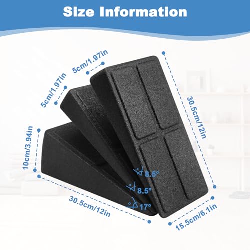 3Pcs Planches d'Étirements Mollets Mousse EPP Anti-Dérapant, Planche Inclinée Léger et Pratique avec Bloc Wedge, Équipement Fitness Slant Board Réglable pour Squat, Rééducation & Flexibilité Mollet – Image 6