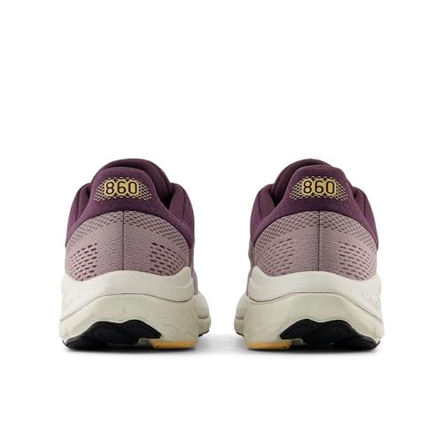 New Balance New Balance Women's Fresh Foam X 860 V14 Running Shoe, Ice Wine/Plum Brown/Silver Metallic, 7.5