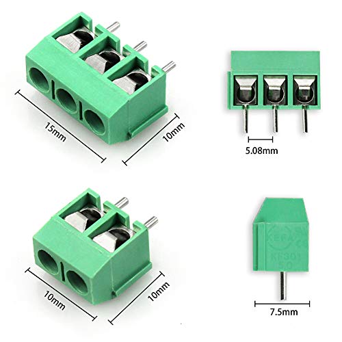 30 Paar Schraubklemmenblock 5,08 Mm – 2 Pin & 4 Pin, 250V 10A, Für Arduino & PCBs