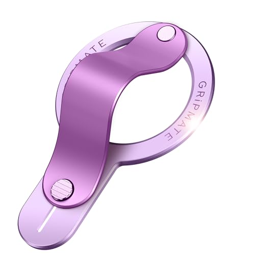 Image of GripMate for MagSafe Phone Grip for iPhone - Magnetic Phone Ring Holder Detachable for iPhone 17 - Comfortable Finger Phone Ring Grip for Apple 16 /15 /14 /13 /12, Purple