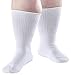 Raleigh Simons Bariatric Extra Wide Socks for Men and Women, White, Non-Binding and Seamless Toe for Sensitive Tired and Achy feet