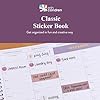 Erin Condren Classic Sticker Book in Canvas Asterisk - Decorate Your Paper Crafts, Label, Color Code Your Planner and Calendar #1