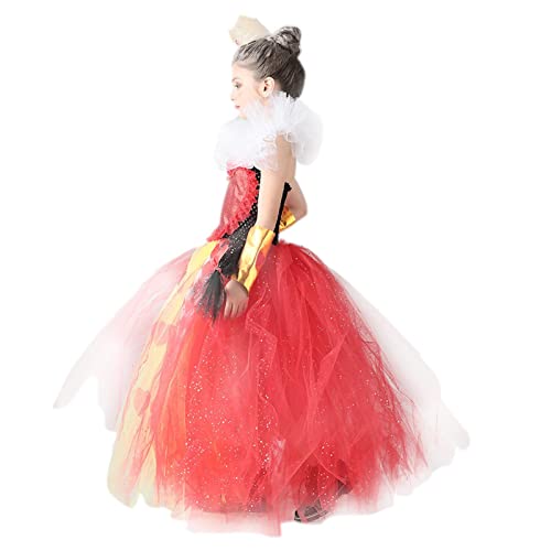 Traje de Malévola para Crianças - Traje de Halloween com coroa,Fantasia Cosplay Rainha Fantasia Carn