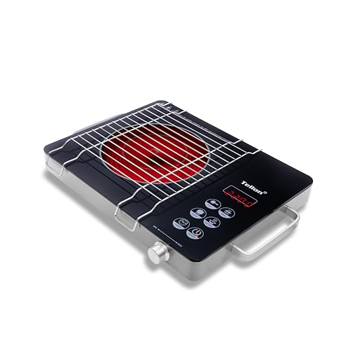 Image of CRESTA 2200W Infrared Stove | A Grade Micro Crystal glass | Sensor Touch Controls |Staged Power |Preset Menus.