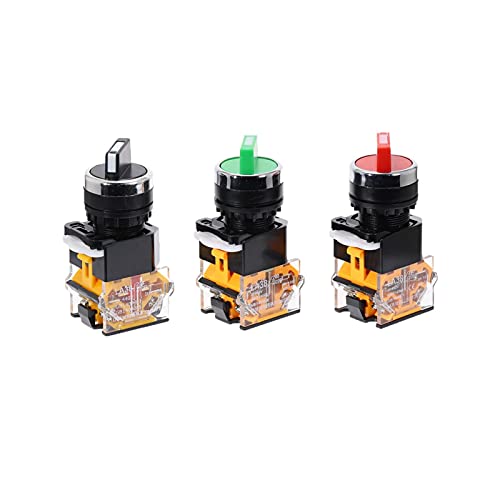 Commutateur encodeur 22mm interrupteur marche arrêt rotatif DPST 10A 4 vis