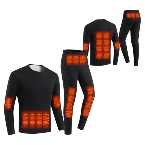 電熱インナー 上下セット レディース 発熱インナー USB式 電熱トップス 暖房服 防寒 保温 洗える 冬 電熱インナー 上下セット 電熱ウェア 防寒インナー 長袖 バイク 防寒 ヒートインナー 発熱シャツ インナーパンツ 電熱服 防寒対策 A-48