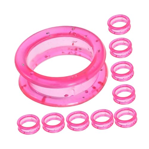 CIYODO Professional Hairdressing Scissors Ring 20pcs Soft Silicone Thumb Inserts for Pet Grooming Shears
