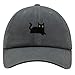 JPAK Black Cat Premium Dad Hat Embroidered Baseball Cap Cat Mom