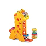 Fisher-Price, Mattel Juguete para Bebés Fisher-Price Peek-A-Blocks Jirafa, Rojo