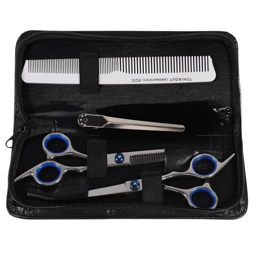 WOFASHPURET 1 Set Professional Hairdressing Scissors Thinning Flat Tooth Scissors for Barbers and Home Stylists Durable Easy to Use for All Skill Levels Random Color