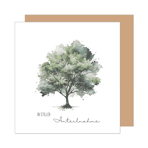 Edition Seidel Premium quadratische Trauerkarte mit Umschlag....