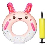 Schwimmring Schwimmreifen Kinder 3-6 Jahre -aufblasbar Schwimmreifen mit Aufblasgerät Schwimmring Kinder 3-6 Jahre Schwimmsitz Baby für Mädchen, Junge