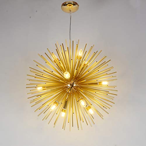 Lustre moderne boule satellite doré pour éclairage restaurant - 3