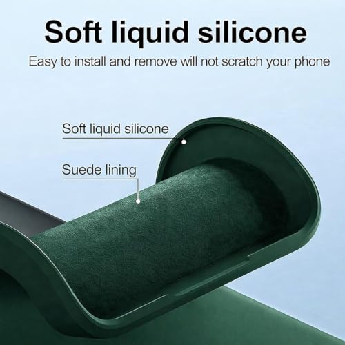 Image of FIRST MART Matte Silicone Back Cover for Motorola Edge 70 - Green