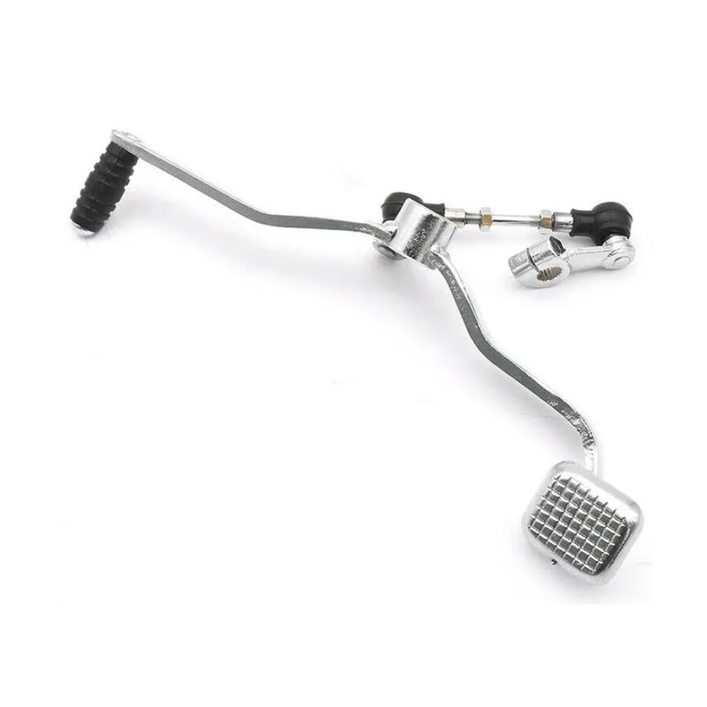 Teknui Silver Motorcycle Gear Lever 1X Motorcycle Gear Shift Lever Shifter Pedal Assembly Foot Rest Bracket Motorcycle Gearshift Lever Shift Pedal Brake Lever