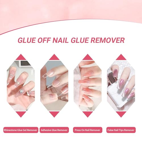 Image of NAILWIND 4 in 1 Beginner's Nail Polish Remover Set | Gel Nail Polish Remover 15 ml | Step Buffer and Cuticle Oil - Cuticle Pusher | Magic Remove Soak-Off Gel Polish | Peel Off In 2-5 Minutes, No Need for Foil, Soaking or Wrapping