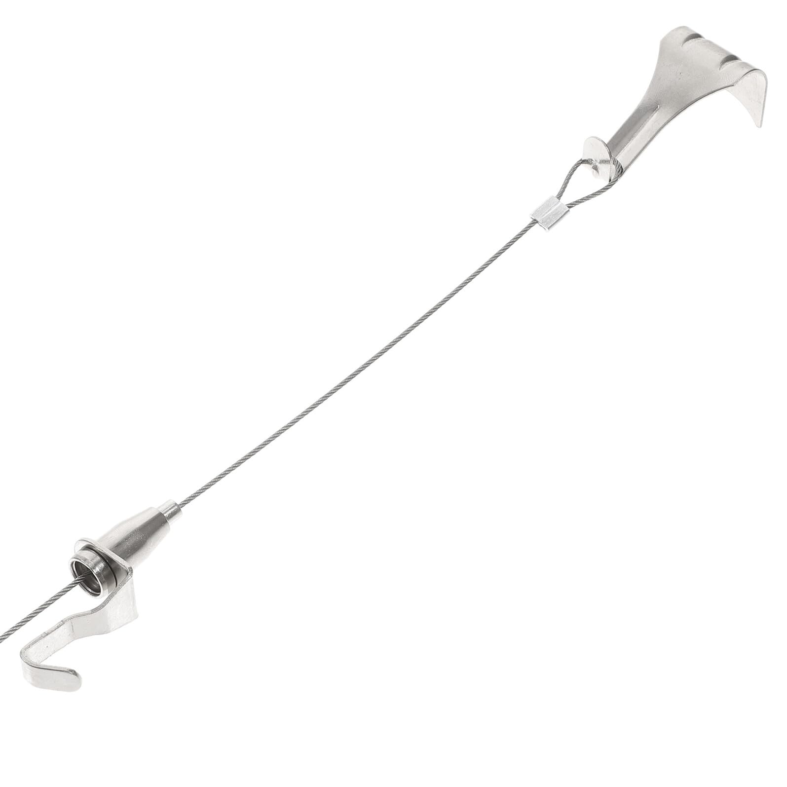 BESTonZON Set 10 Ganci per Quadri in Acciaio Inossidabile Regolabili per Filo Appendiquadri da Parete, Kit per Appendere Opere D'arte Capacità 30kg Colore Argento