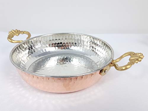 Foto von 3er SET Original Sahan Omlet Tava Kupfer Pfanne Kupferpfanne Yumurta Tavasi Sahanda Outdoor Camping Geschirr Survival Camper Pfanne Bratpfanne