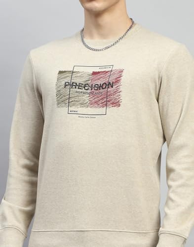 Image of Monte Carlo Mens Printed Round Neck Full Sleeve Sweatshirt (224066139)