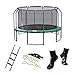 Produktbild Ampel 24 Deluxe Outdoor Trampolin 430 cm mit innenliegendem Netz, Belastbarkeit 160 kg, Set mit Leiter, Windsicherung und 1 Paar Antirutsch-Socken extra