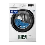 Electrolux EW6FA19G Lavatrice A Carica Frontale, 9 Kg, SensiCare, Time Manager, Programma Hygiene/Rapido, Motore Inverter+, Prosense, 847x597x636 mm, Colore Bianco, Classe A