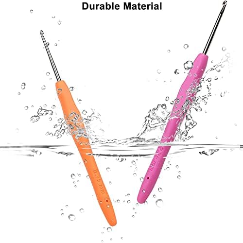 Coopay Fine Crochet Hooks Set, Teeny Tiny Crochet Needles 10 Pack Small Size 0.5mm 0.75mm 1.0mm 1.25mm 1.5mm 1.75mm 2.0mm 2.25mm 2.5mm 2.75mm, Beginner Little Hook for Bobbin Lace Making or Dreadlocks