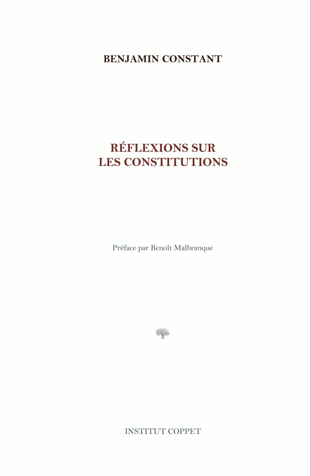 Réflexions sur les constitutions