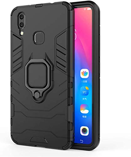 PrimeLike Robot Armor Shockproof Soft TPU and Hard PC Back Cover with Ring Case for Vivo V9 Pro/Vivo 1851 - Black (B08Q8JWWP9) Amazon Price History, Amazon Price Tracker