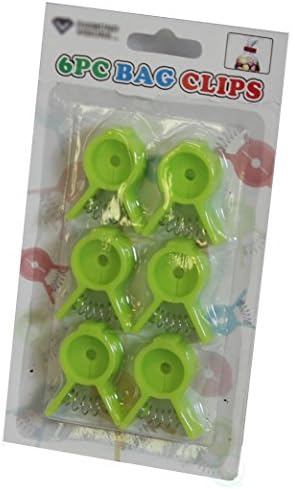 6-Pack Bread and Bagel Bag Clips (Green)