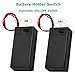 JWISLAND (Pack of 7 9V Battery Holder, 9V Battery Holder with ON/Off Switch, 9 Volt Battery Case Box with Leads for Electronics Projects, Student Experiment, LED Lights and Other Devices
