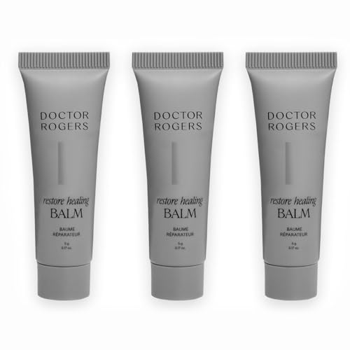 Doctor Rogers Restore Healing Balm. Multi-Purpose Healing Ointment & Moisturizing Relief Gel Protects & Soothes Injured Sensitive & Dry Skin 5 gram Tube (Pack of 3)