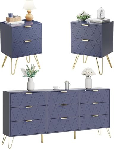 【CARATTERISTICA TECNICA:】Set di 2 comodini, Dimensioni: 40 x 30 x 52 cm, Peso: 22,5 kg, Materiale: MDF, Dimensioni cassetto: 37 x 26,7 x 17 cm.