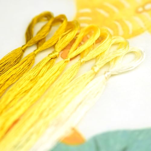 Image of Mulberry Silk Floss Embroidery Thread Floss-Cross Stitch Threads China Silk Woven Jewelry Threads DIY Sewing Kits (17)