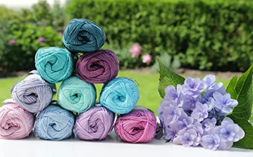 Image of [ Set of 2 Skeins ] Schachenmayr Catania Yarn Originals 100% Mercerized Cotton Yarn, Total 3.52 Oz. Each 1.76 Oz (50g) / 136 Yrds (125 m) Amigurumi Yarn Fine-Sport 2 (114 CYCLAM)