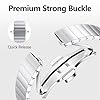 Bandsie Strap Compatible with Apple Watch Straps 45mm 44mm 49mm 42mm, Solid Stainless Steel Adjustable Metal Strap for Apple Watch Ultra/Ultra 2/SE/SE 2/Series 9 8 7 6 5 4 3 2 1, Silver #2